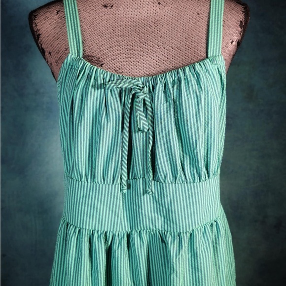 NWT INC Womens Smocked Calf Midi Dress sz 14 - Picture 4 of 9